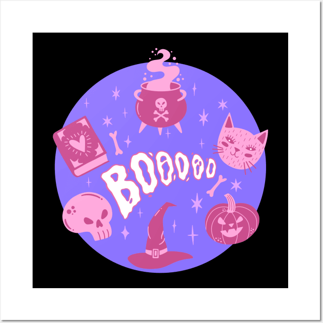 Halloween Icons - Pastel Goth Wall Art by Curio Pop Relics